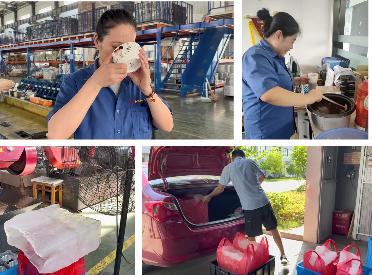 Sending cool to fight the heat, caring the health for employees